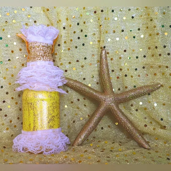 Hand Crafted Sunshine Butterfly Gypsy Bottle& LemongrassAroma PillowSet - Picture 4 of 7